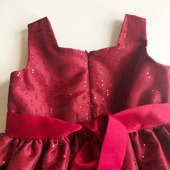 Jane Copeland Formal Holiday Red Satin Dress Sz 8 - Picture 5 of 10